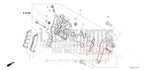 ETRIER DE FREIN ARRIERE GL1800M de 2021